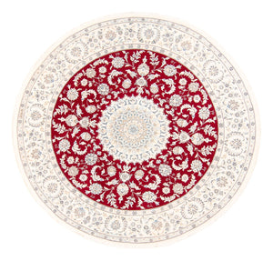 Alfombra persa - Nain redondo  - 200 x 200 cm - rojo