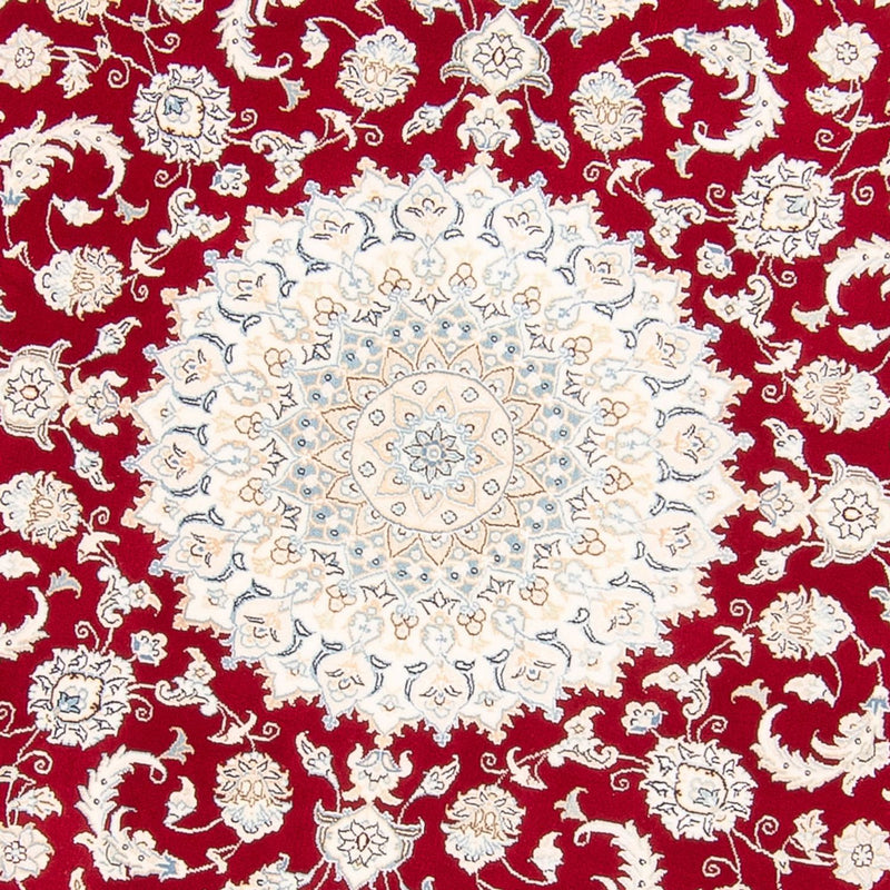 Alfombra persa - Nain redondo  - 200 x 200 cm - rojo