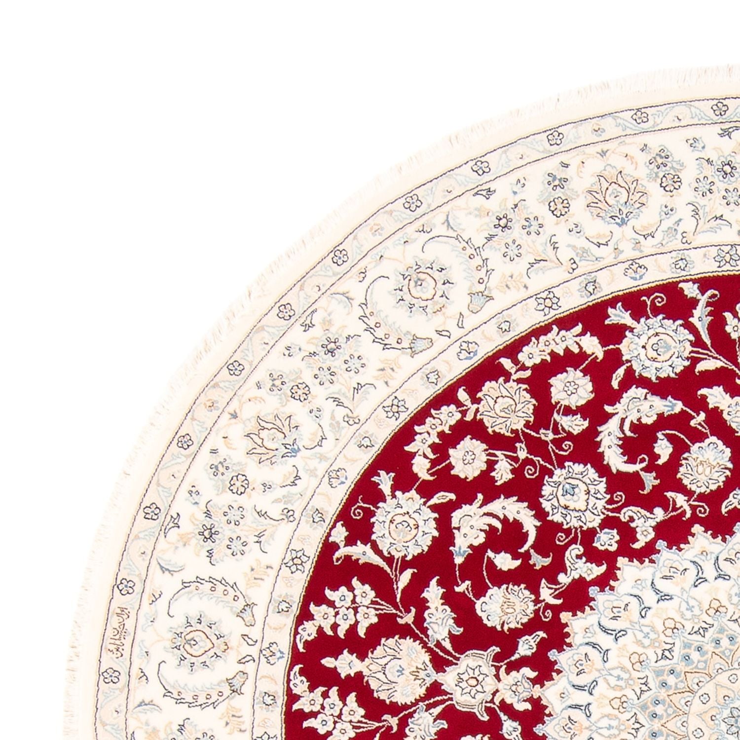 Alfombra persa - Nain redondo  - 200 x 200 cm - rojo
