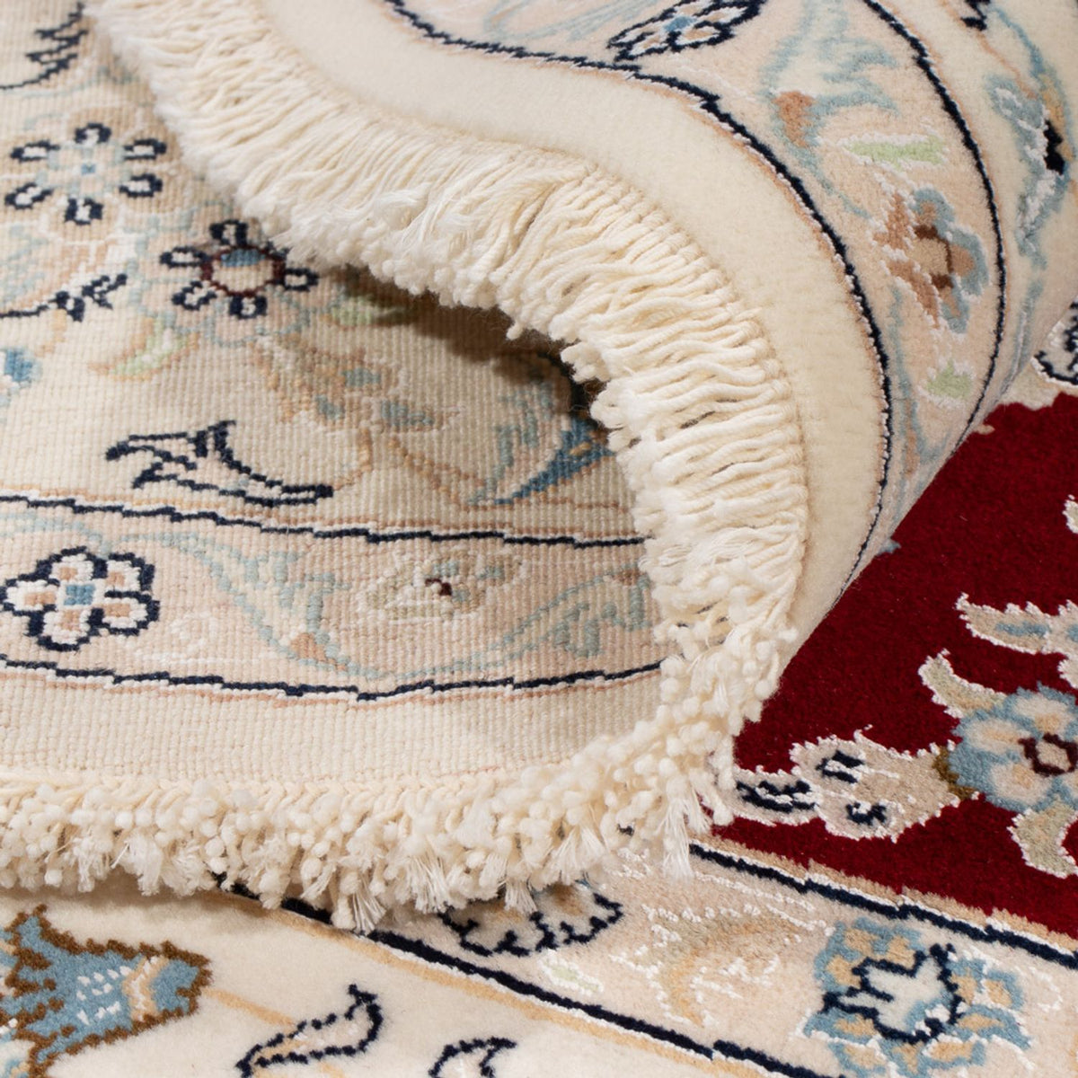 Alfombra persa - Nain redondo  - 200 x 200 cm - rojo