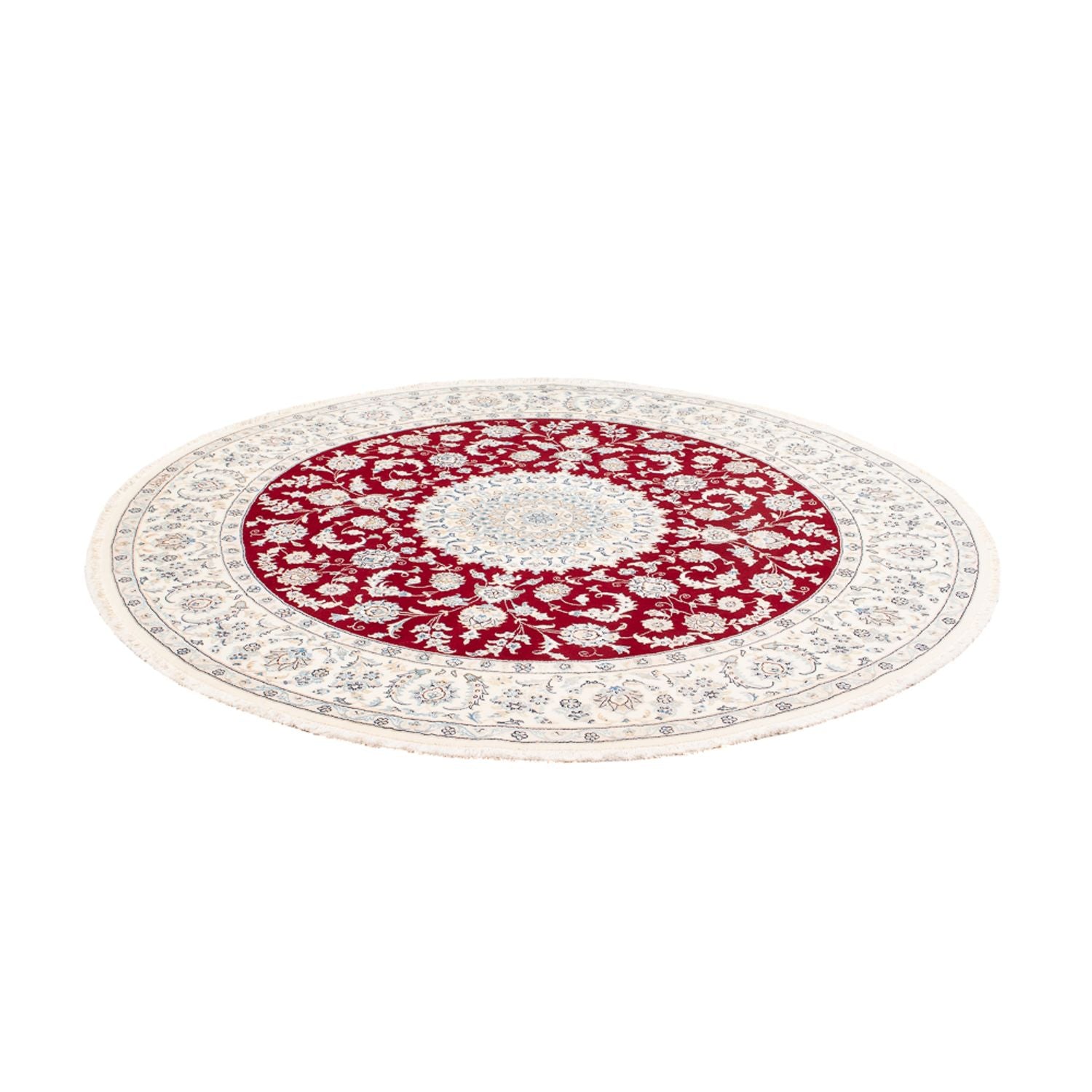 Alfombra persa - Nain redondo  - 200 x 200 cm - rojo