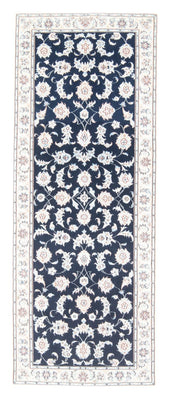 Alfombra de pasillo Alfombra Persa - Nain - Real - 198 x 81 cm - azul oscuro