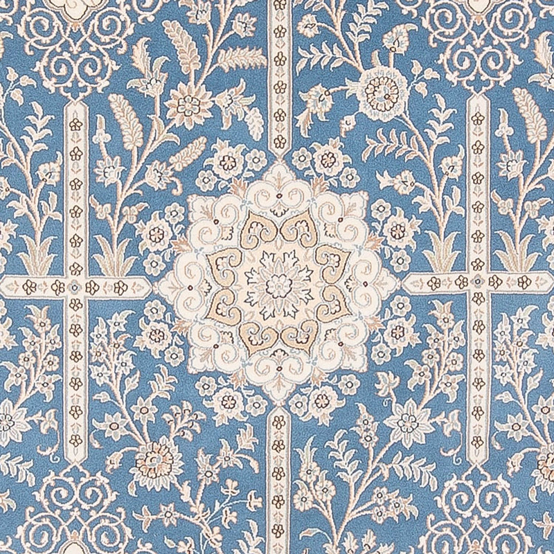 Alfombra Persa - Nain - Prima - 295 x 197 cm - azul claro
