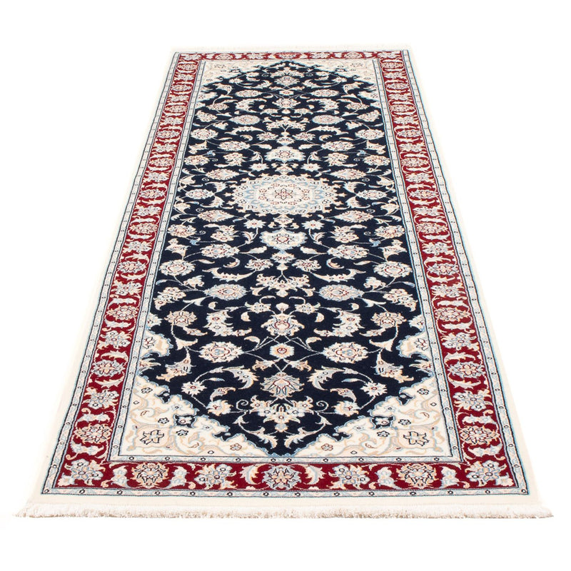 Alfombra de pasillo Alfombra Persa - Nain - Prima - 250 x 78 cm - azul oscuro
