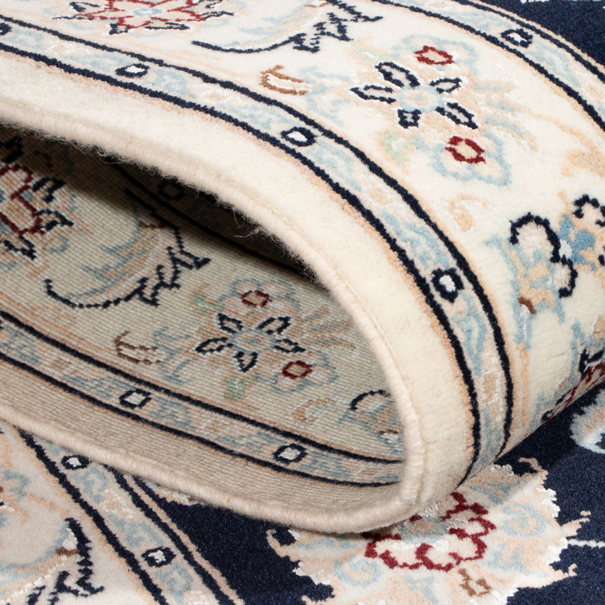 Alfombra de pasillo Alfombra Persa - Nain - Prima - 250 x 81 cm - azul oscuro