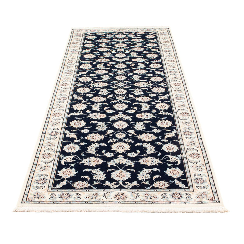 Alfombra de pasillo Alfombra Persa - Nain - Prima - 250 x 81 cm - azul oscuro