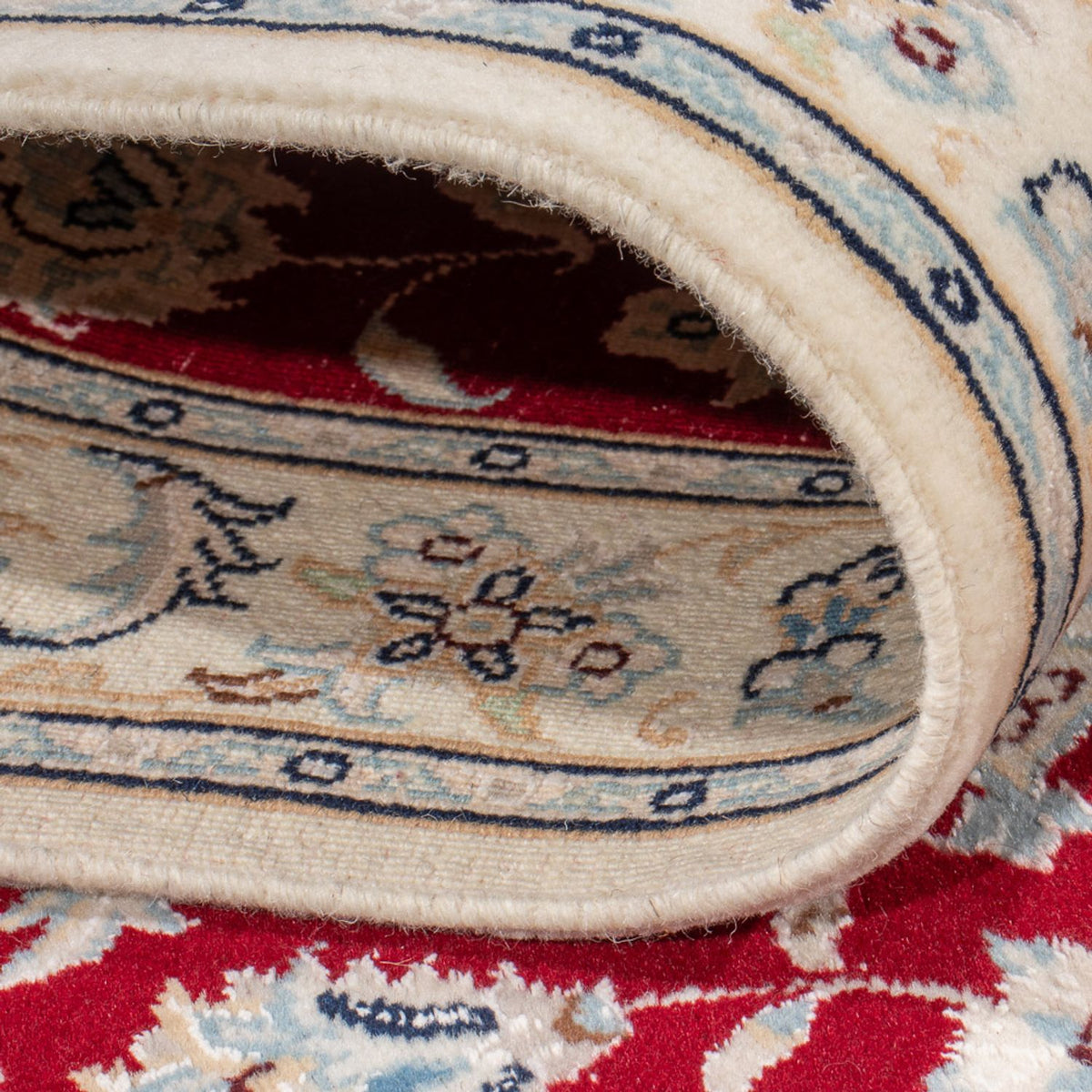 Alfombra de pasillo Alfombra Persa - Nain - Prima - 248 x 80 cm - rojo