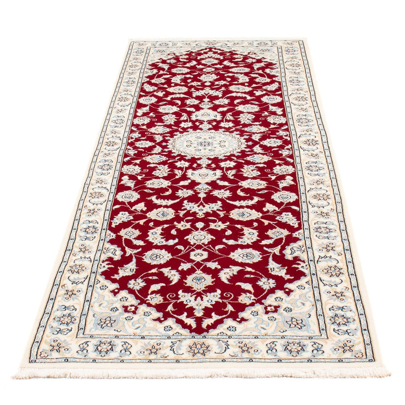 Alfombra de pasillo Alfombra Persa - Nain - Prima - 248 x 80 cm - rojo