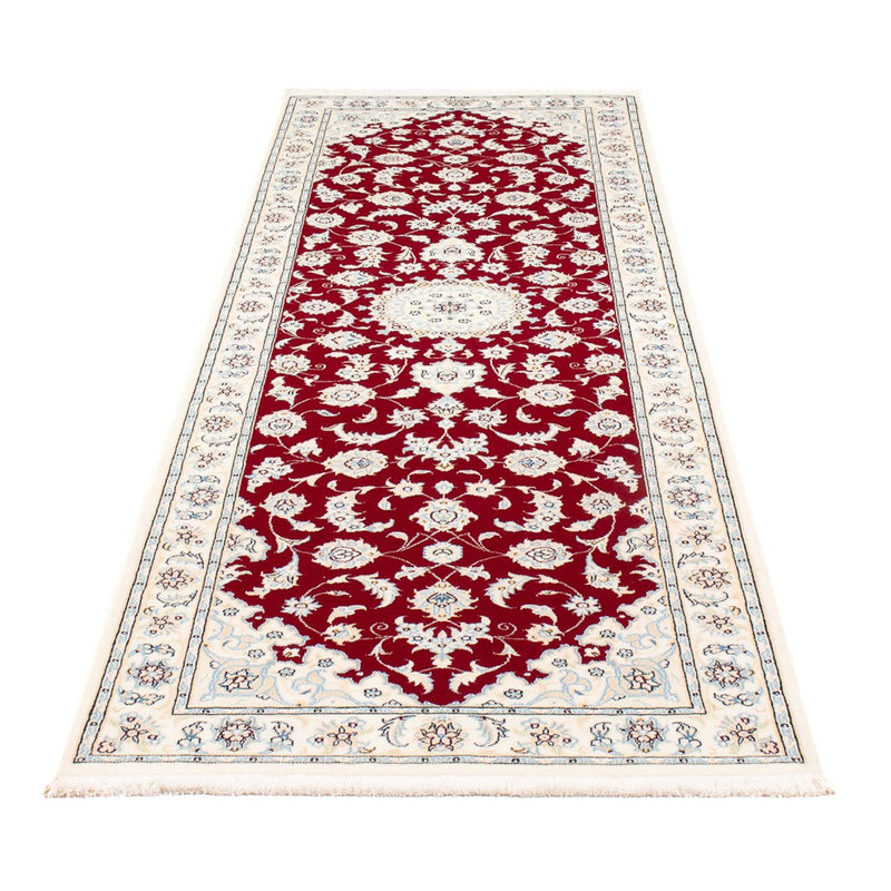 Alfombra de pasillo Alfombra Persa - Nain - Prima - 248 x 82 cm - rojo