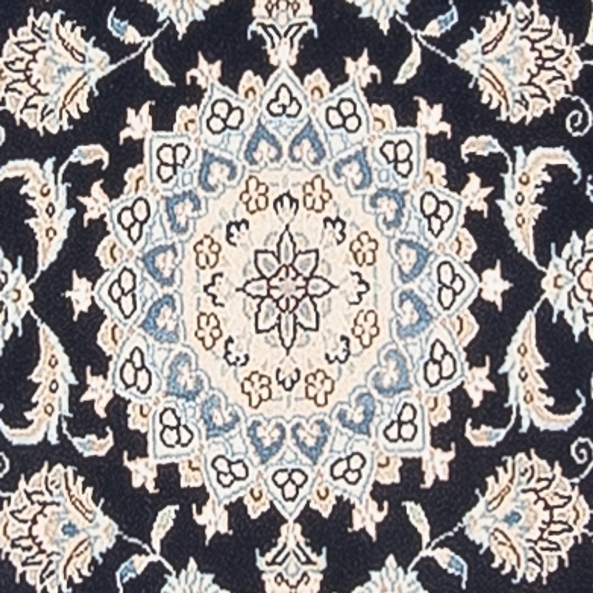 Alfombra de pasillo Alfombra Persa - Nain - Prima - 250 x 80 cm - azul oscuro