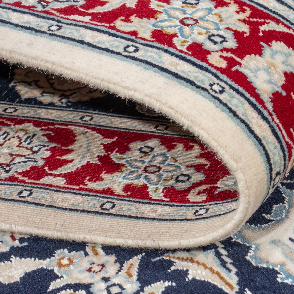 Alfombra de pasillo Alfombra Persa - Nain - Prima - 250 x 80 cm - azul oscuro