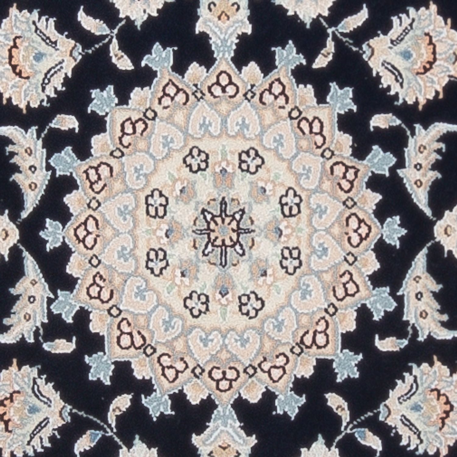 Alfombra de pasillo Alfombra Persa - Nain - Prima - 253 x 81 cm - azul oscuro