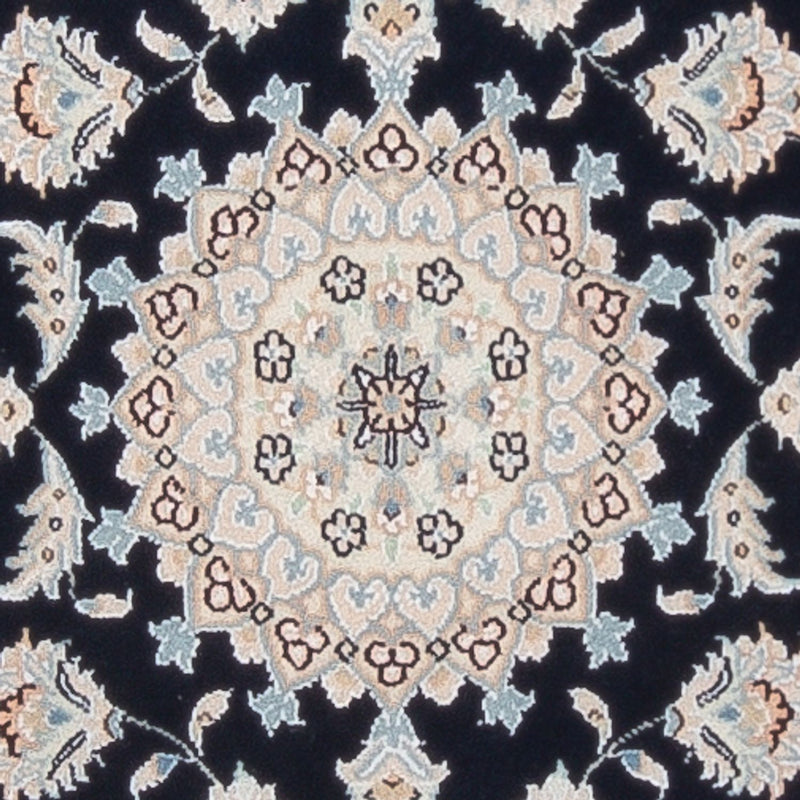 Alfombra de pasillo Alfombra Persa - Nain - Prima - 253 x 81 cm - azul oscuro