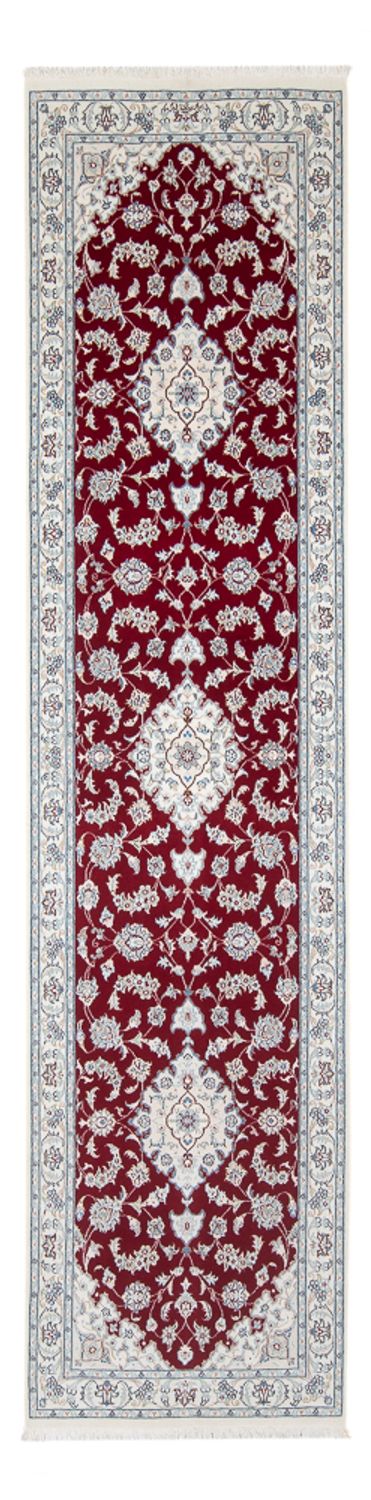 Alfombra de pasillo Alfombra Persa - Nain - Prima - 298 x 80 cm - rojo