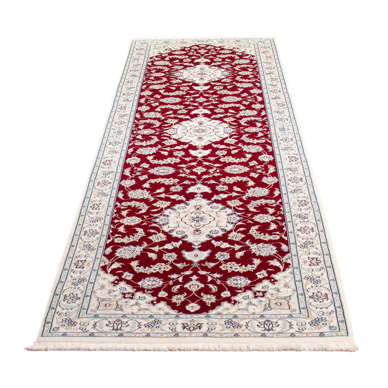 Alfombra de pasillo Alfombra Persa - Nain - Prima - 298 x 80 cm - rojo