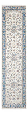 Alfombra de pasillo Alfombra Persa - Nain - Prima - 305 x 82 cm - crema