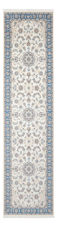 Alfombra de pasillo Alfombra Persa - Nain - Prima - 305 x 82 cm - crema