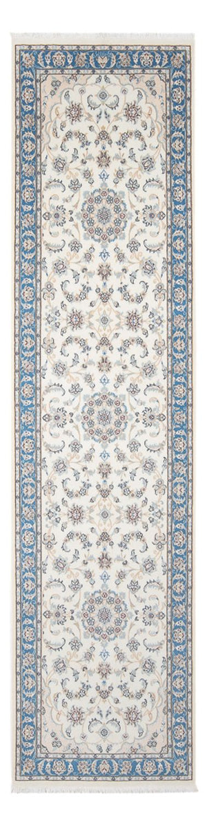 Alfombra de pasillo Alfombra Persa - Nain - Prima - 305 x 82 cm - crema