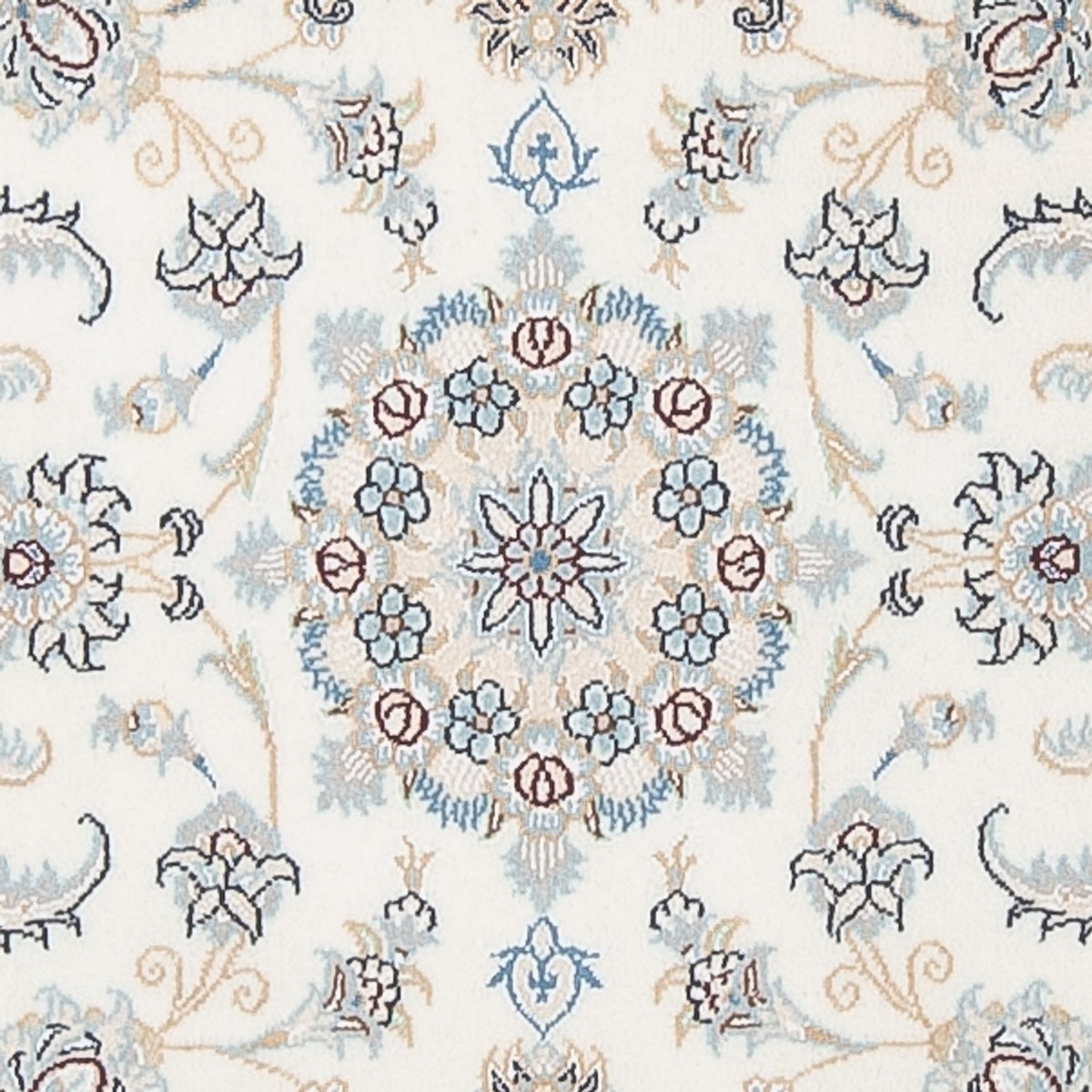 Alfombra de pasillo Alfombra Persa - Nain - Prima - 305 x 82 cm - crema