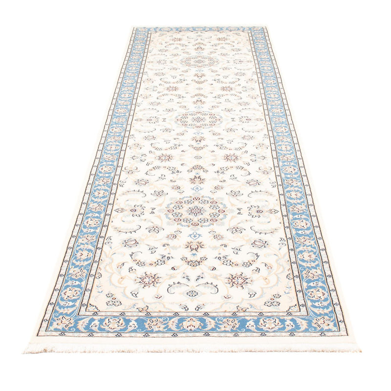 Alfombra de pasillo Alfombra Persa - Nain - Prima - 305 x 82 cm - crema