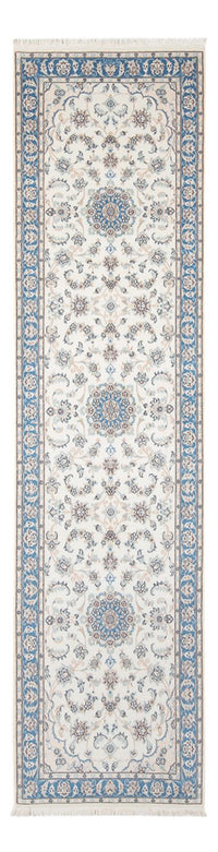 Alfombra de pasillo Alfombra Persa - Nain - Prima - 288 x 80 cm - crema