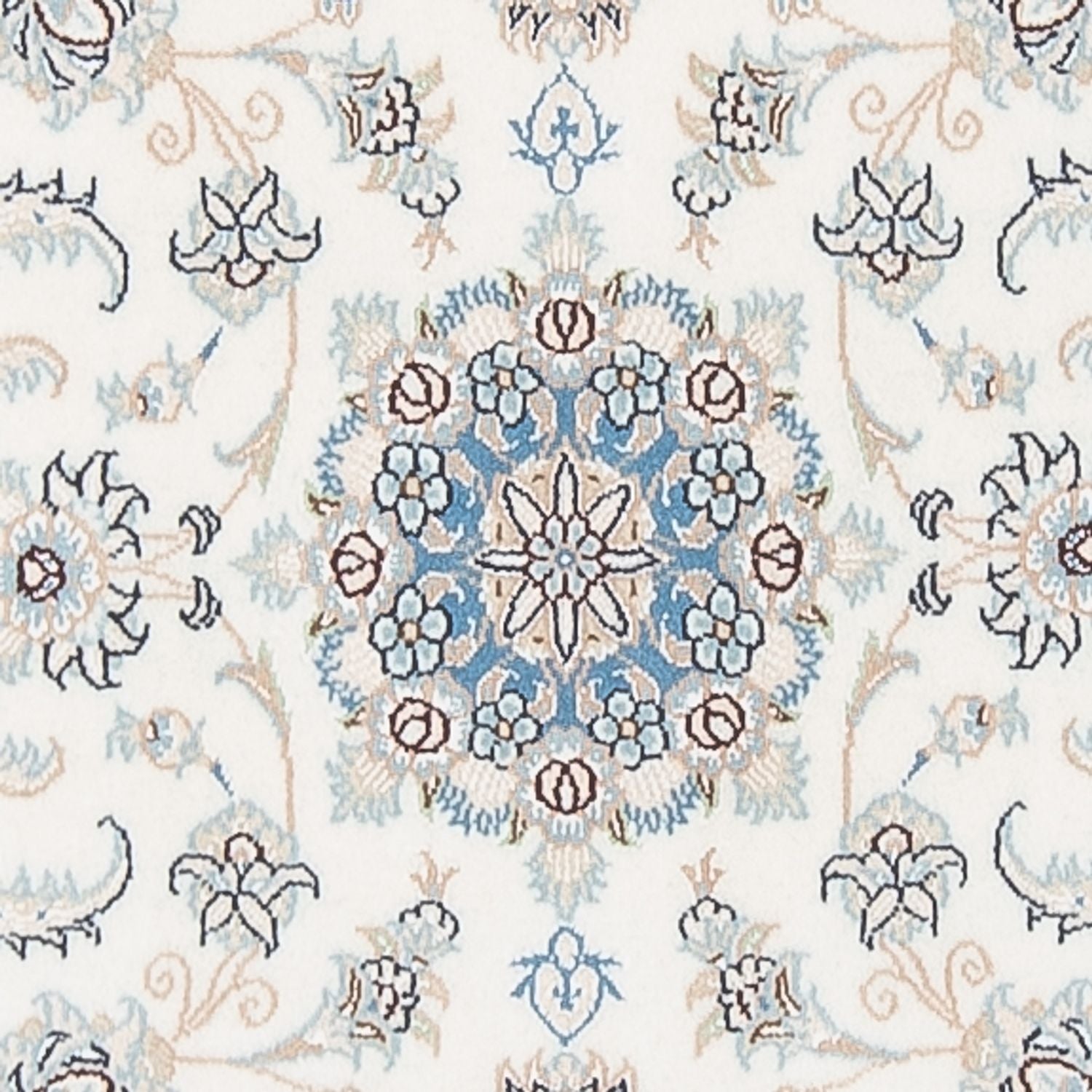 Alfombra de pasillo Alfombra Persa - Nain - Prima - 288 x 80 cm - crema