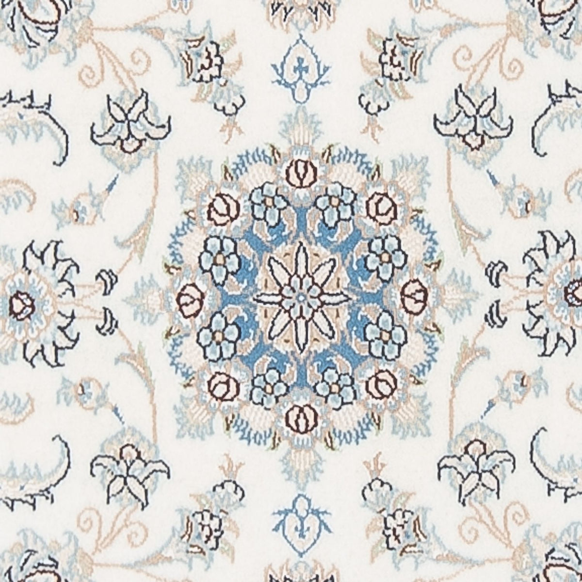 Alfombra de pasillo Alfombra Persa - Nain - Prima - 288 x 80 cm - crema