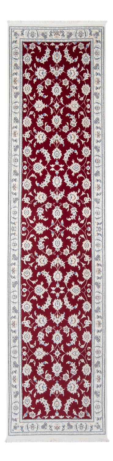 Alfombra de pasillo Alfombra Persa - Nain - Prima - 300 x 81 cm - rojo