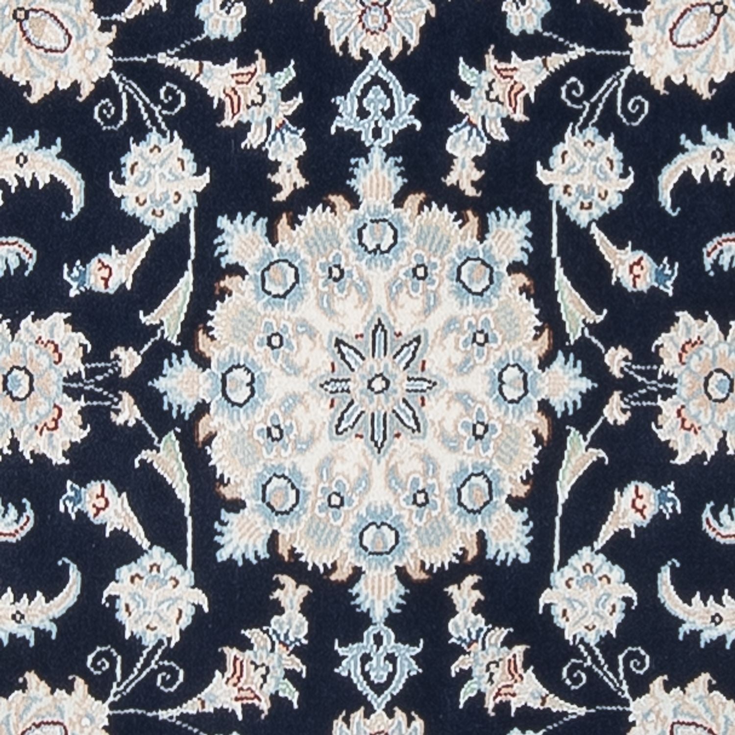 Alfombra de pasillo Alfombra Persa - Nain - Prima - 306 x 81 cm - azul oscuro