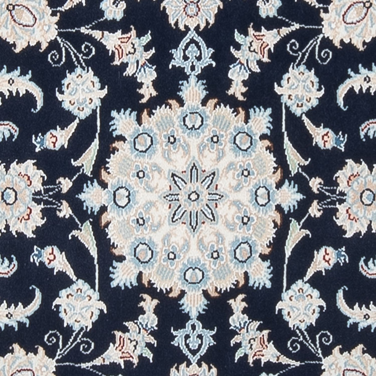 Alfombra de pasillo Alfombra Persa - Nain - Prima - 306 x 81 cm - azul oscuro