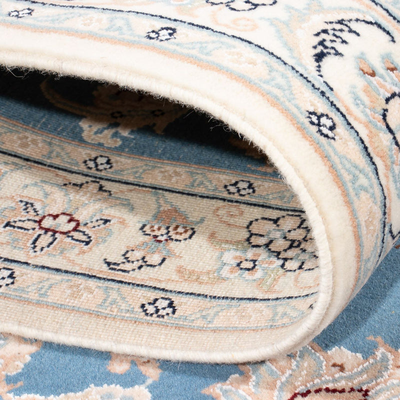 Alfombra de pasillo Alfombra Persa - Nain - Prima - 298 x 80 cm - azul