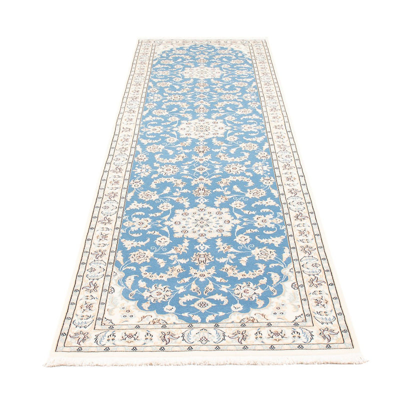 Alfombra de pasillo Alfombra Persa - Nain - Prima - 300 x 80 cm - azul