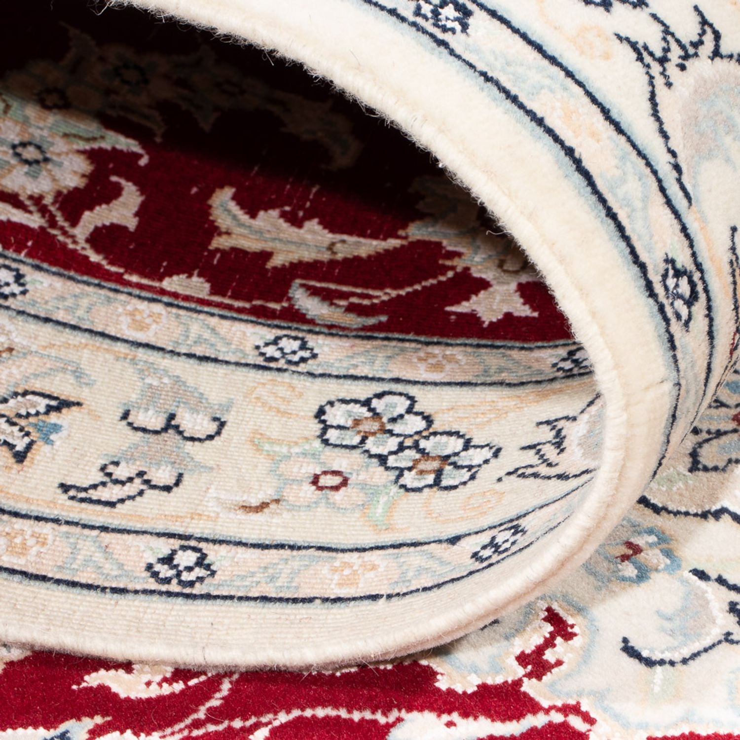Alfombra de pasillo Alfombra Persa - Nain - Prima - 298 x 82 cm - rojo