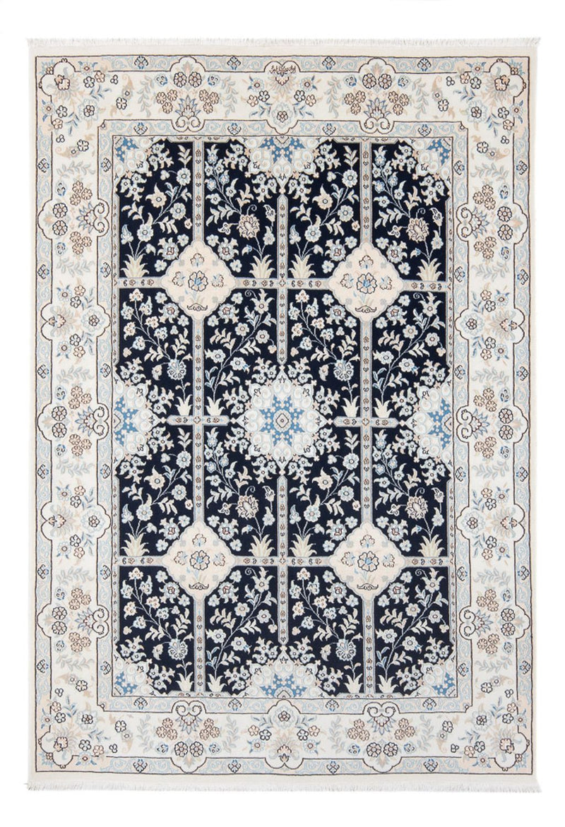 Alfombra Persa - Nain - Prima - 205 x 150 cm - azul oscuro