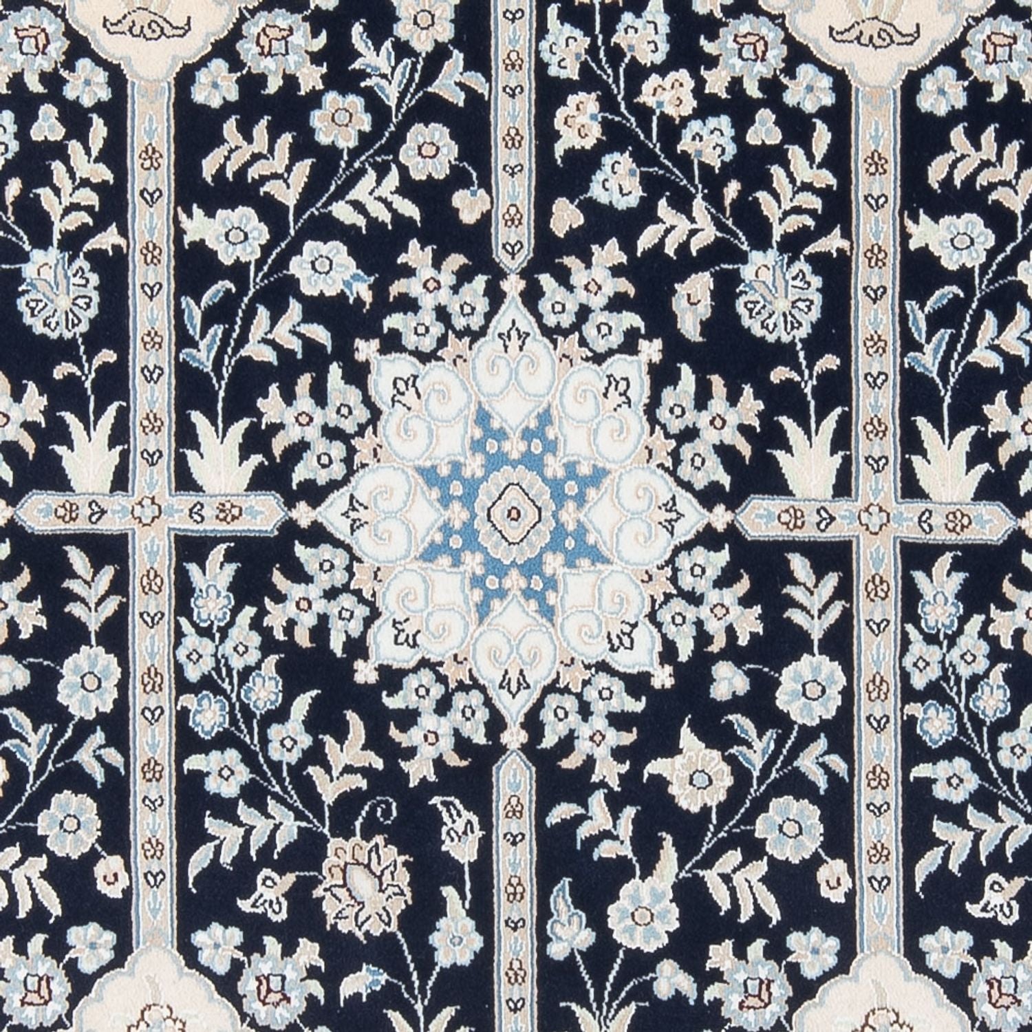 Alfombra Persa - Nain - Prima - 205 x 150 cm - azul oscuro