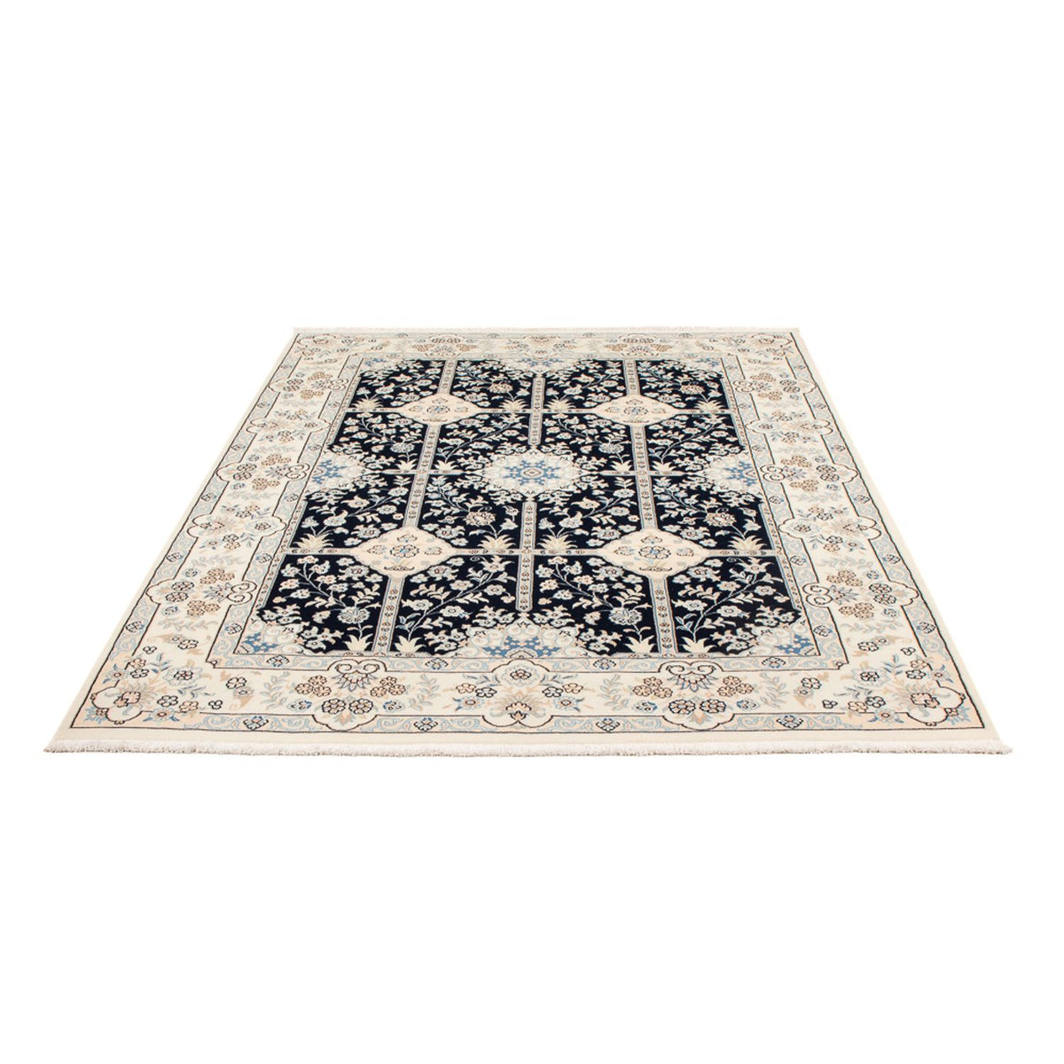 Alfombra Persa - Nain - Prima - 205 x 150 cm - azul oscuro