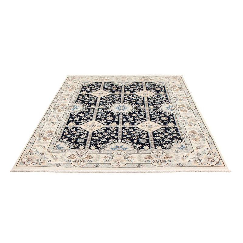 Alfombra Persa - Nain - Prima - 205 x 150 cm - azul oscuro