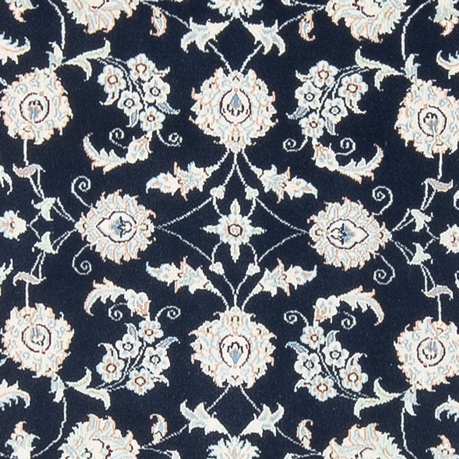 Alfombra de pasillo Alfombra Persa - Nain - Prima - 394 x 92 cm - azul oscuro