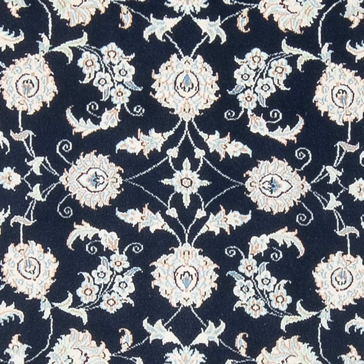 Alfombra de pasillo Alfombra Persa - Nain - Prima - 394 x 92 cm - azul oscuro