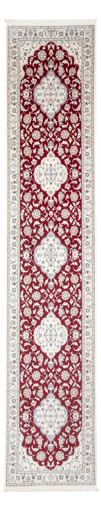 Alfombra de pasillo Alfombra Persa - Nain - Prima - 382 x 89 cm - rojo