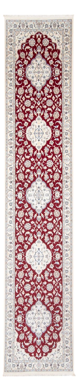 Alfombra de pasillo Alfombra Persa - Nain - Prima - 382 x 89 cm - rojo