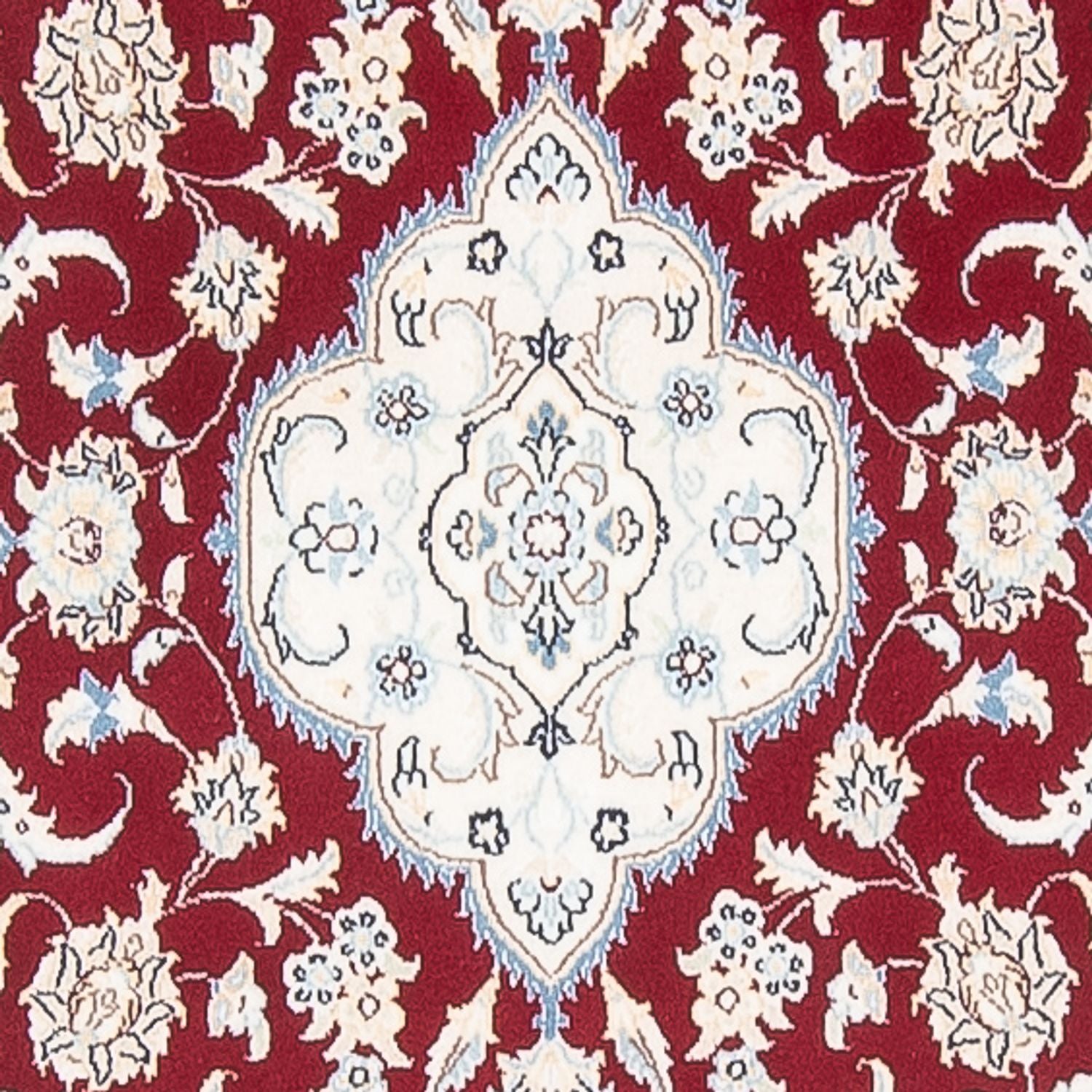 Alfombra de pasillo Alfombra Persa - Nain - Prima - 382 x 89 cm - rojo