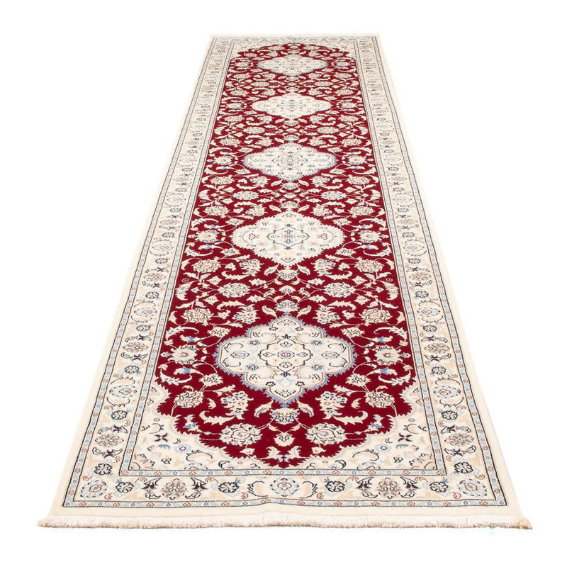 Alfombra de pasillo Alfombra Persa - Nain - Prima - 382 x 89 cm - rojo