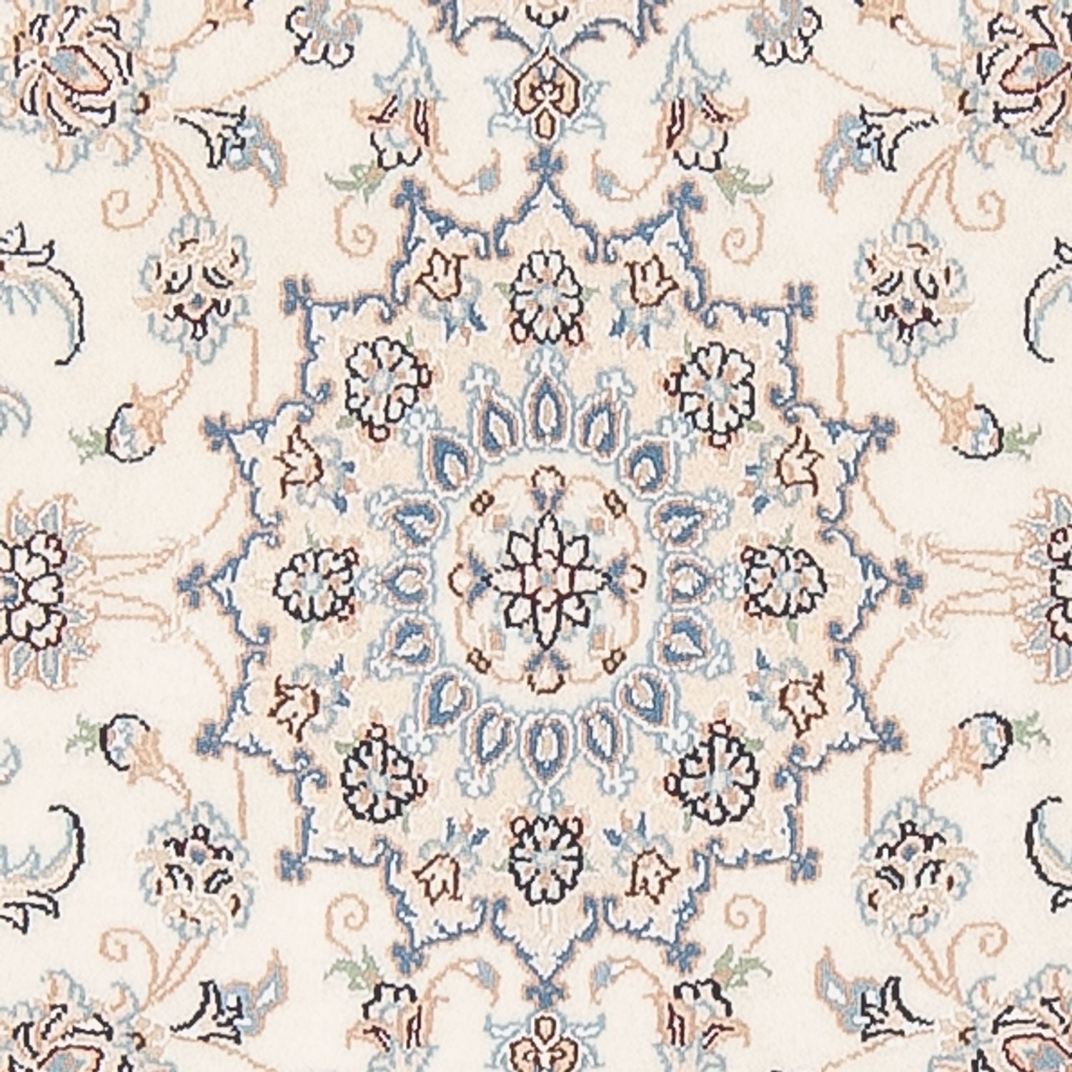 Alfombra de pasillo Alfombra Persa - Nain - Prima - 296 x 90 cm - crema