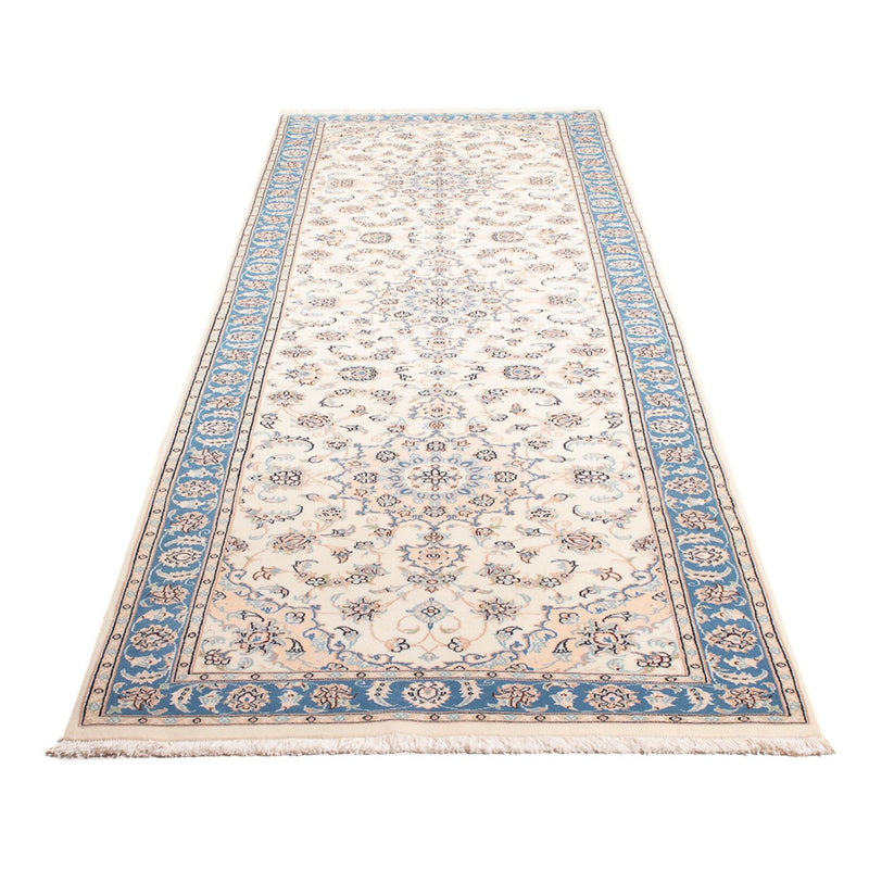 Alfombra de pasillo Alfombra Persa - Nain - Prima - 296 x 90 cm - crema