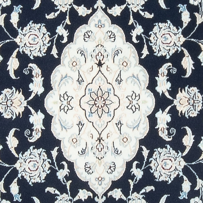 Alfombra de pasillo Alfombra Persa - Nain - Prima - 347 x 87 cm - azul oscuro