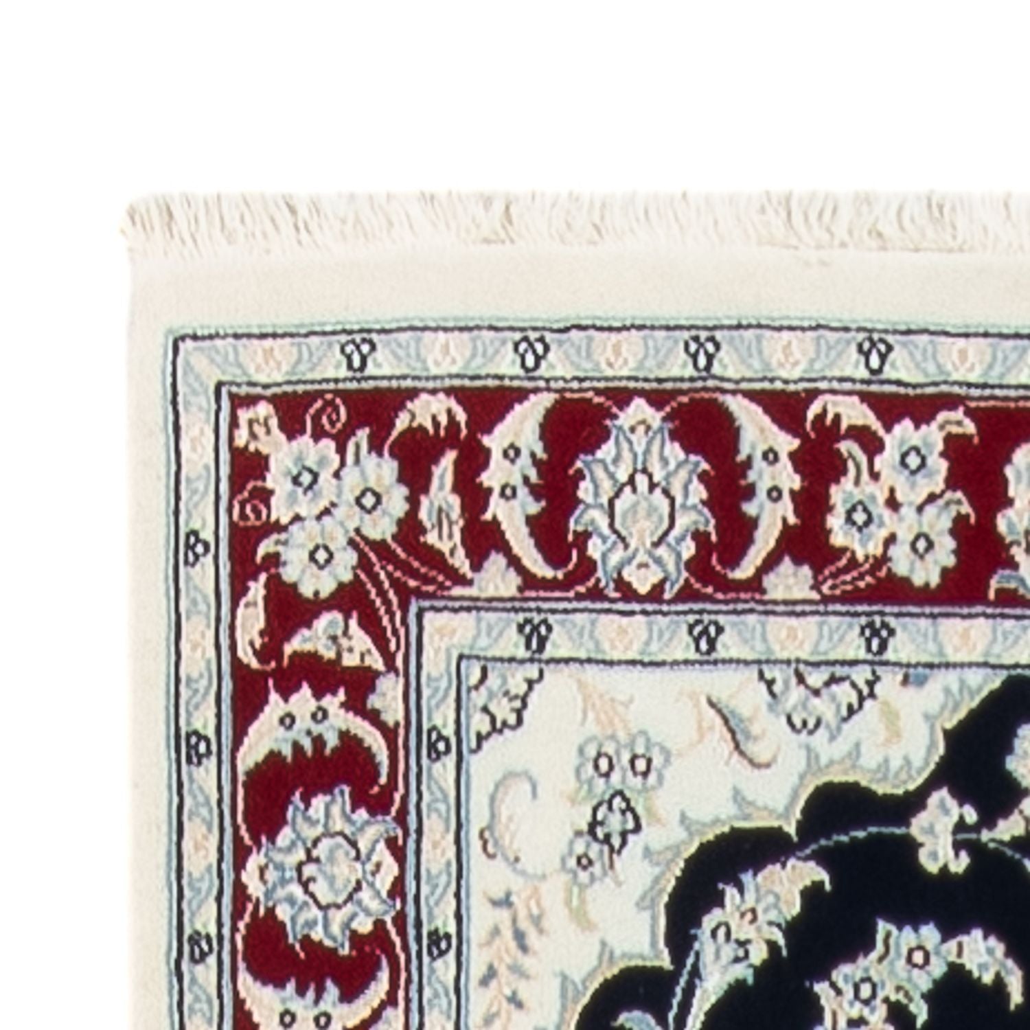 Alfombra de pasillo Alfombra Persa - Nain - Prima - 347 x 87 cm - azul oscuro