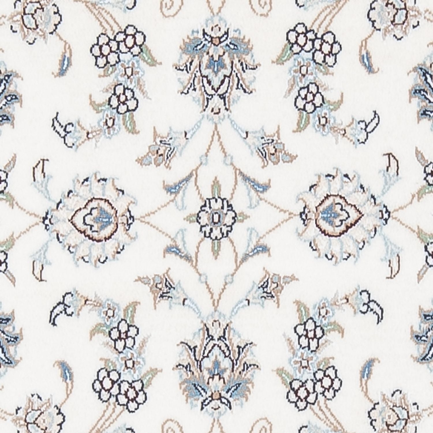 Alfombra de pasillo Alfombra Persa - Nain - Prima - 296 x 88 cm - crema