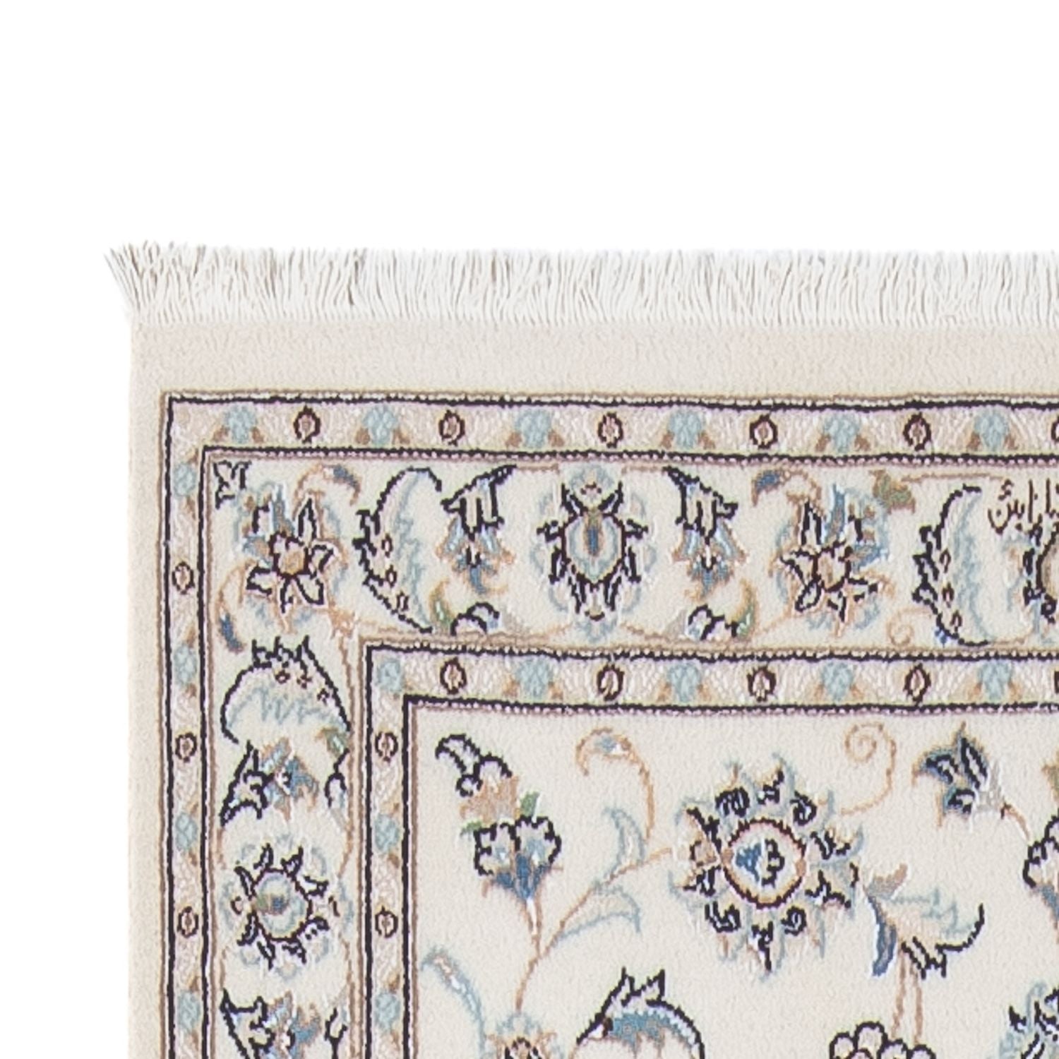 Alfombra de pasillo Alfombra Persa - Nain - Prima - 296 x 88 cm - crema