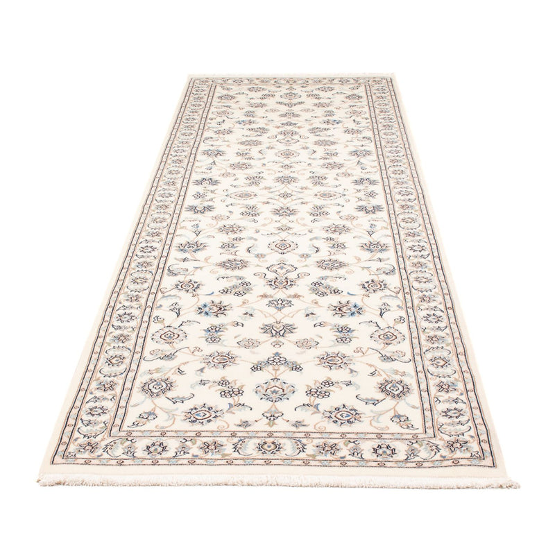 Alfombra de pasillo Alfombra Persa - Nain - Prima - 296 x 88 cm - crema